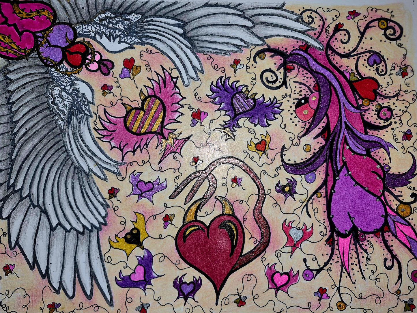 Whimsical Coloring Page-Instant Download