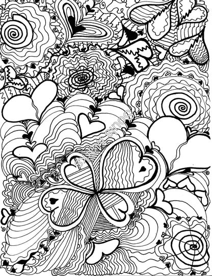 Whimsical Coloring Page-Instant Download